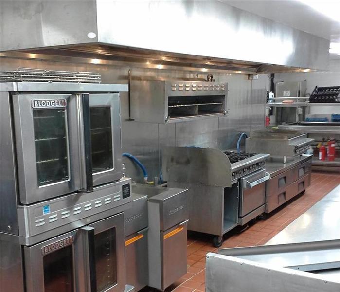 Commercial kitchen after reconstruction